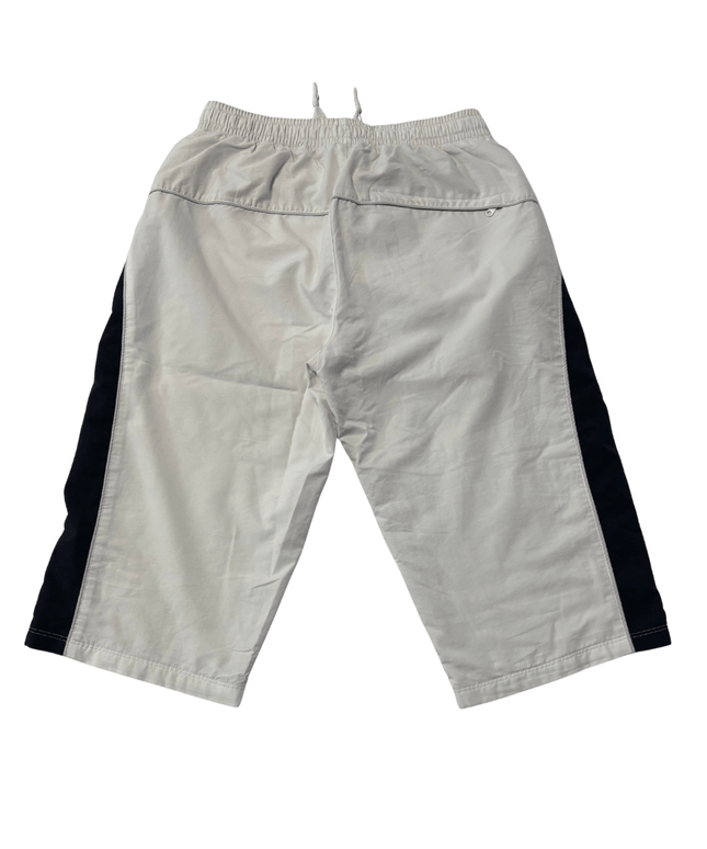 Nike White 3/4 Length Cropped Athletic Track Pants