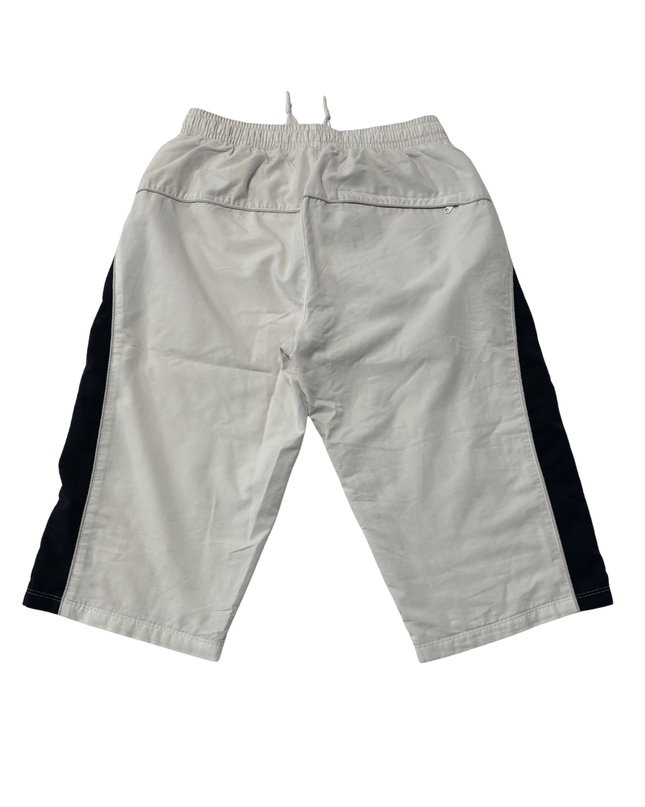 Nike White 3/4 Length Cropped Athletic Track Pants