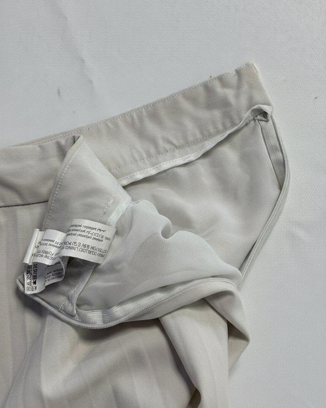 Stradivarius Beige Flared Midi Skirt