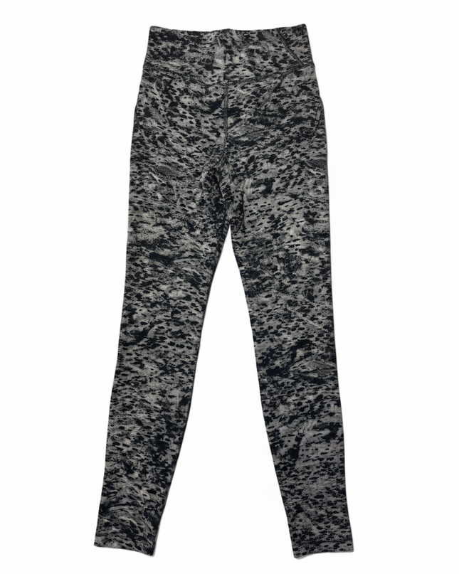 Lululemon Grey/Black Abstract Patterned High-Rise Leggings