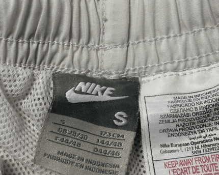 Nike White 3/4 Length Cropped Athletic Track Pants