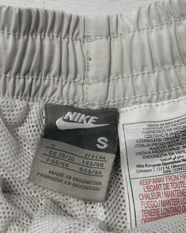 Nike White 3/4 Length Cropped Athletic Track Pants