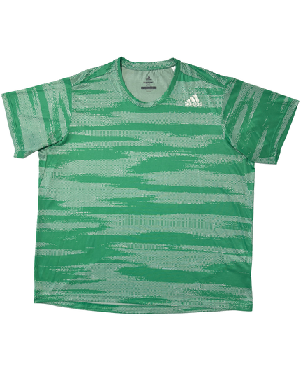 Adidas FreeLift Green ClimaCool Patterned Training T-Shirt