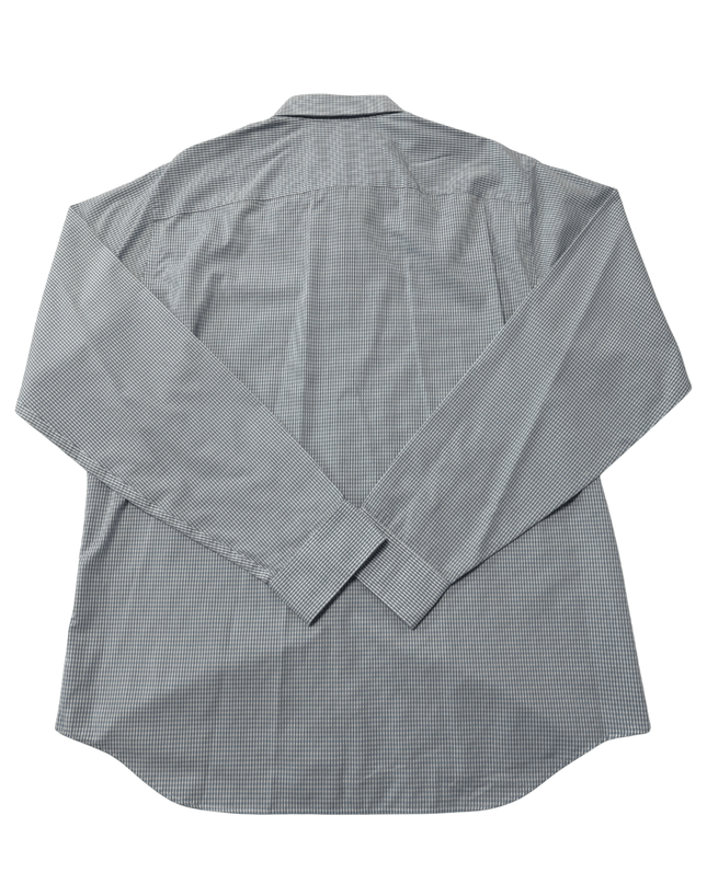 Calvin Klein Regular Fit Performance Blue Gingham Dress Shirt