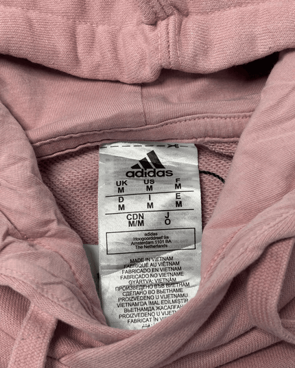 Adidas Essentials Mauve Pink Logo Hoodie