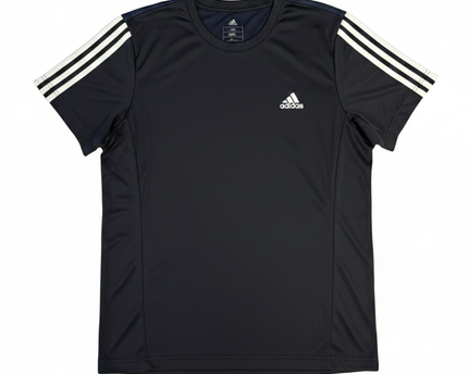 Adidas Black 3-Stripes Performance Training T-Shirt