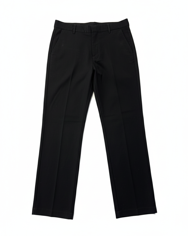 Chaps Men's Classic Black Straight Leg Dress Pants