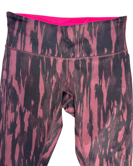 Lululemon Purple Black Abstract Print High-Rise Leggings - XS
