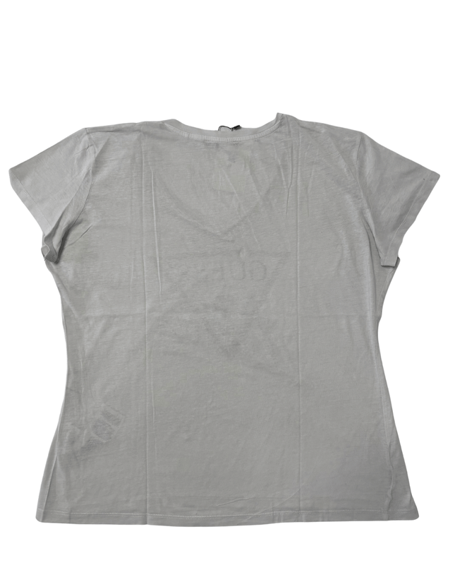 Guess Los Angeles White Logo with Rhinestone Detail T-Shirt