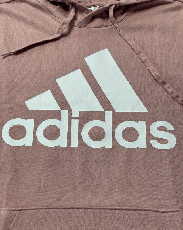 Adidas Essentials Mauve Pink Logo Hoodie