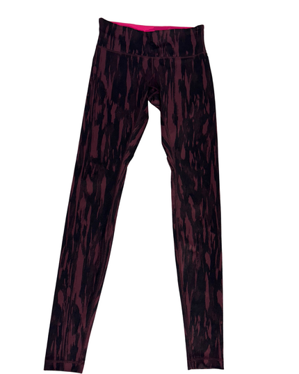Lululemon Purple Black Abstract Print High-Rise Leggings - XS