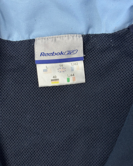 Reebok Navy Blue & Light Blue Full-Zip Track Jacket