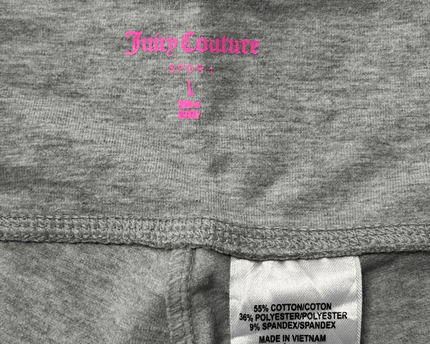 Juicy Couture Sport Heather Grey High-Waist Stretch Leggings