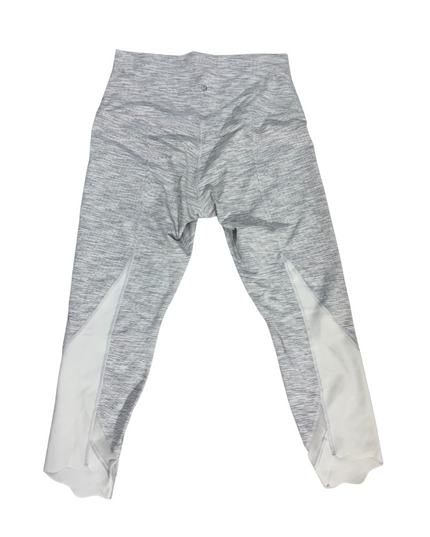 Lululemon Mesh Panel Leggings - Light Grey Heather - S