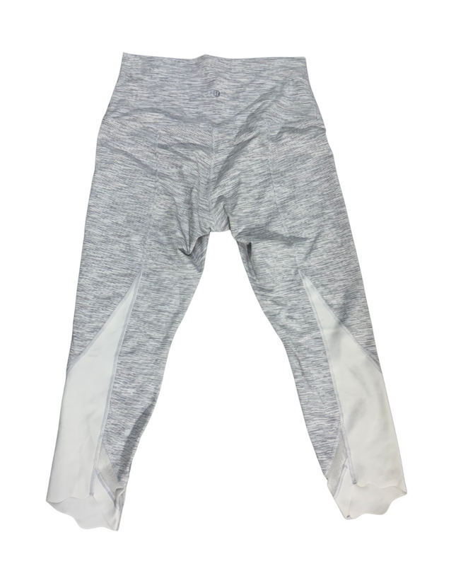 Lululemon Mesh Panel Leggings - Light Grey Heather - S