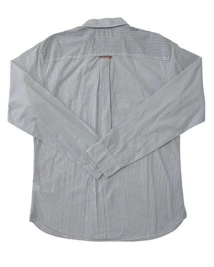 Hilfiger Denim Blue & White Striped Classic Button-Down Oxford Shirt