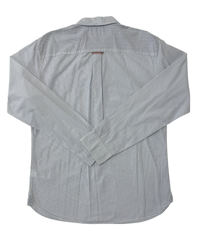 Hilfiger Denim Blue & White Striped Classic Button-Down Oxford Shirt