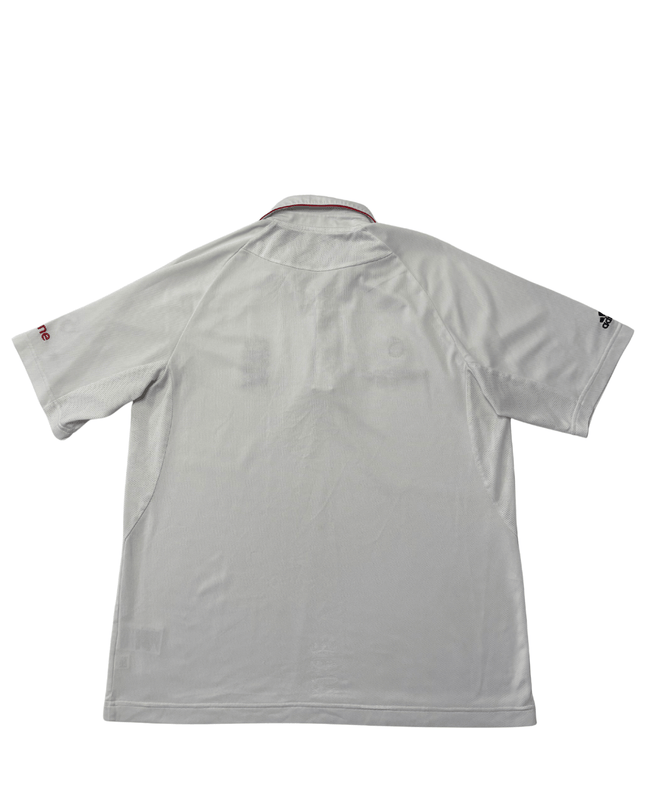 Adidas England Cricket Vodafone White Polo Jersey