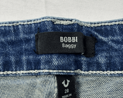 True Religion Bobbi Baggy High Rise Wide Leg Jeans