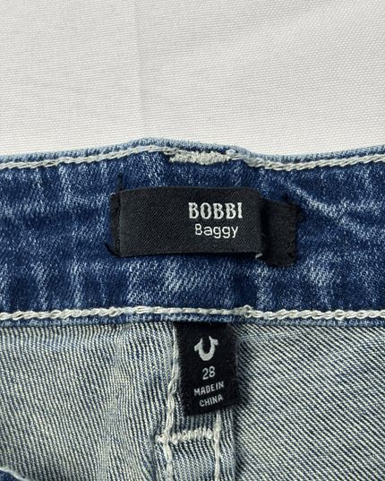 True Religion Bobbi Baggy High Rise Wide Leg Jeans