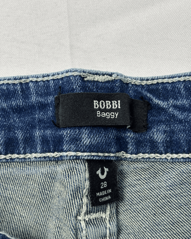 True Religion Bobbi Baggy High Rise Wide Leg Jeans