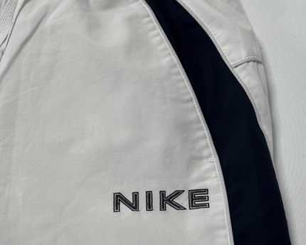 Nike White 3/4 Length Cropped Athletic Track Pants