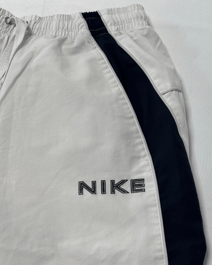 Nike White 3/4 Length Cropped Athletic Track Pants