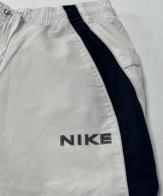 Nike White 3/4 Length Cropped Athletic Track Pants