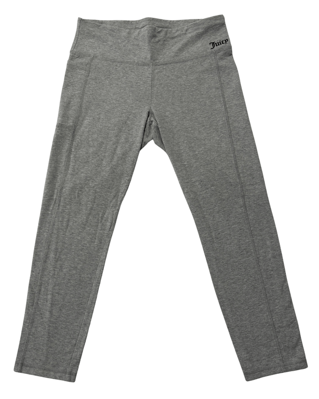 Juicy Couture Sport Heather Grey High-Waist Stretch Leggings