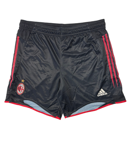 Adidas AC Milan Black & Red Football Shorts - L | Waist: 34"