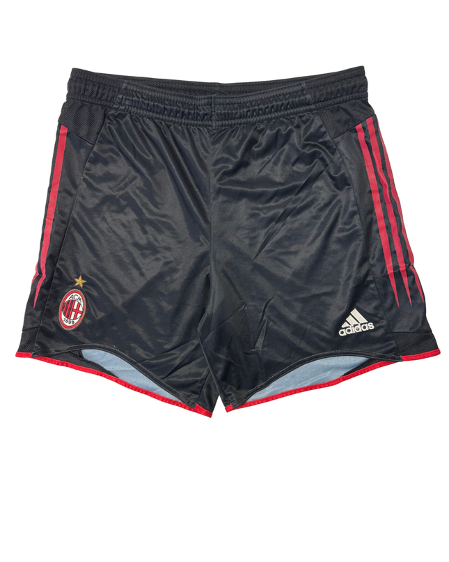 Adidas AC Milan Black & Red Football Shorts - L | Waist: 34"