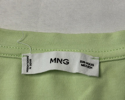 MNG Lime Green Short Sleeve Cotton T-Shirt