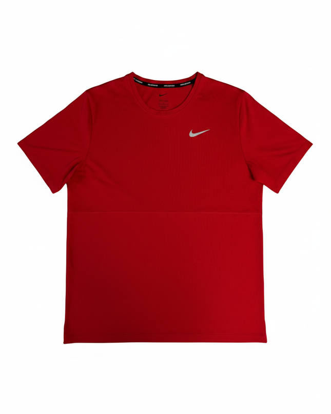 Nike Red Men's Dri-FIT Running Sports T-Shirt
