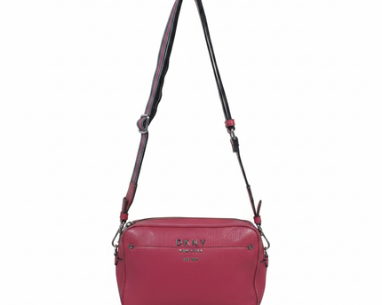 DKNY Pink Pebbled Leather Crossbody Bag