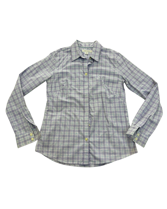 Banana Republic Purple Plaid Button-Up Shirt - XS