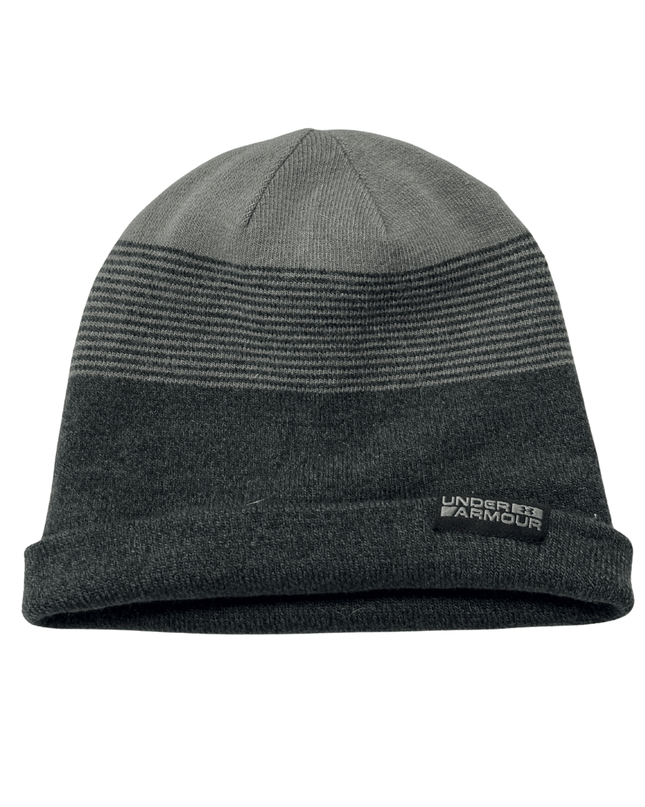Under Armour Grey Two-Tone Knit Cuffed Beanie Hat