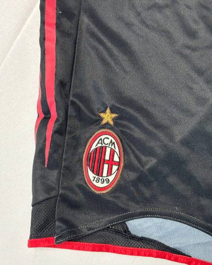 Adidas AC Milan Black & Red Football Shorts - L | Waist: 34"