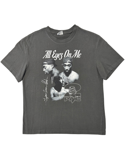 2Pac All Eyez On Me Rap Graphic Black T-Shirt - L