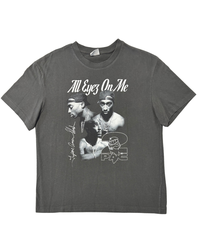 2Pac All Eyez On Me Rap Graphic Black T-Shirt - L