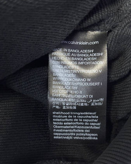 Calvin Klein Jeans Black Monogram Logo Hoodie