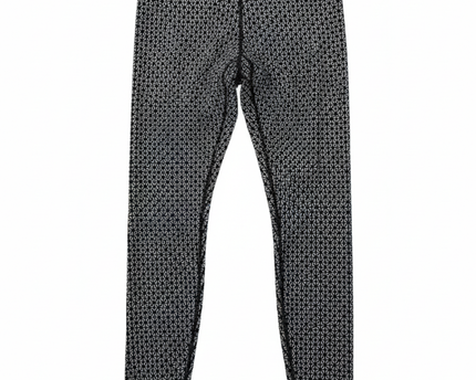 Lululemon Black and Grey Geometric Leggings
