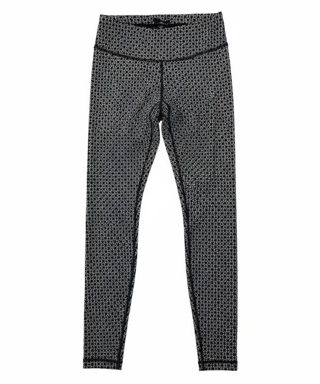 Lululemon Black and Grey Geometric Leggings