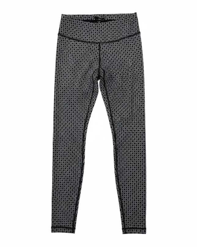Lululemon Black and Grey Geometric Leggings