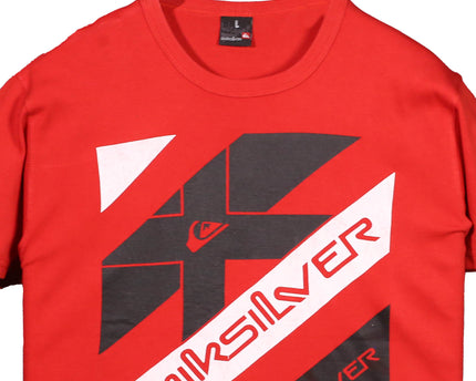 Quiksilver Outlaw Surf Black Logo Red T-Shirt