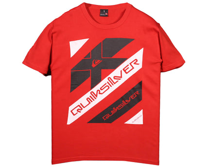 Quiksilver Outlaw Surf Black Logo Red T-Shirt