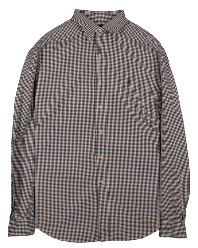 Ralph Lauren Button Down Long Sleeve Checkered Shirt