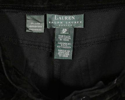 Ralph Lauren Velvet Black Women Jeans