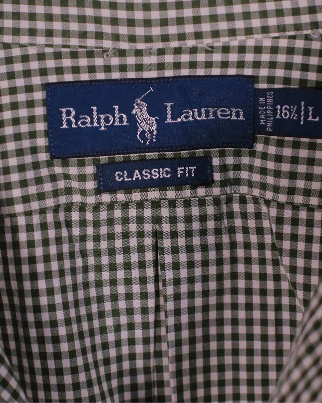Ralph Lauren Button Down Long Sleeve Checkered Shirt
