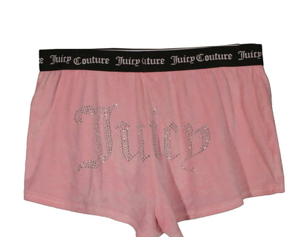 Juicy Couture Bling Logo Soft Booty Pink Short