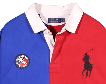 Ralph Lauren Downhill Racing Patchwork Colorblock Rugby Shirt